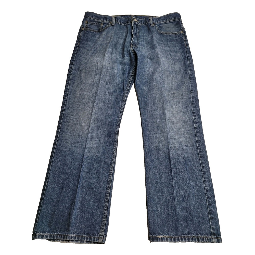 Levi's 514 Blue Jeans Men 40x30 Cotton Denim‎ Slim Straight Medium Wash